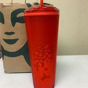 BNWT! ~ STARBUCKS 2022 Valentines Day Dome Lid Tumbler